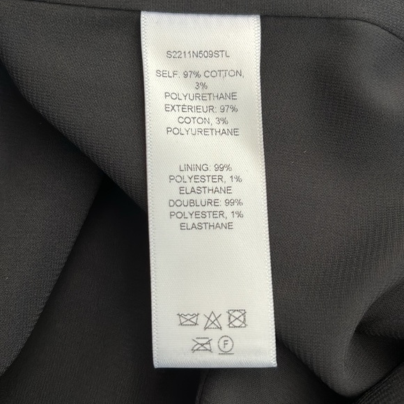 CAROLINA HERRERA Belted Twill Black Midi Dress Size 10 - Picture 5 of 8